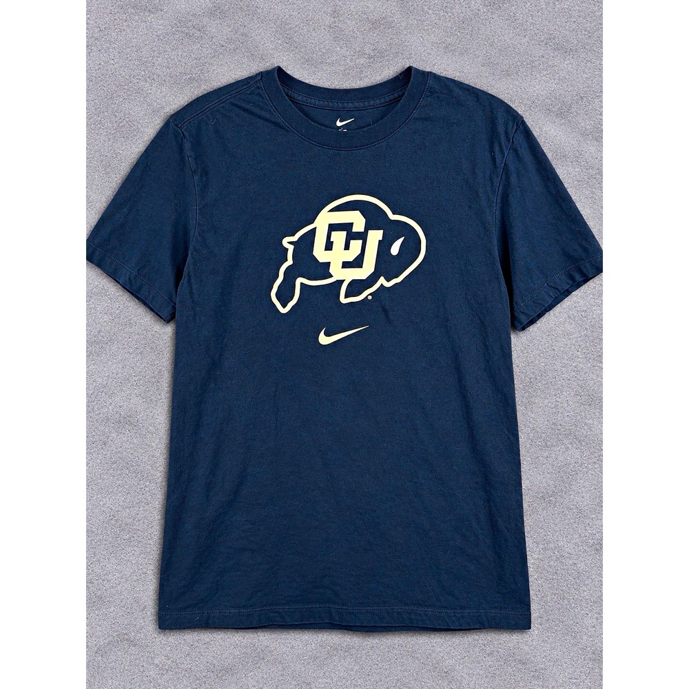 Nike Colorado Buffaloes CU Logo The Nike Tee T-Shirt Mens S Black NCAA